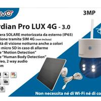 Telecamera solare con pannello con sim