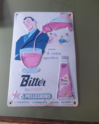 Targa vintage in metallo "Bitter S. 