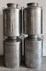 4 fusti acciaio inox