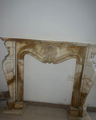 Cornice camino in Marmo Giallo Siena 150 cm