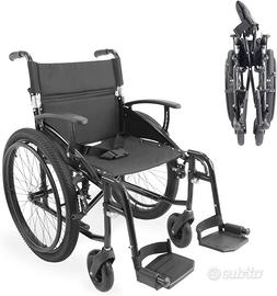 Sedia a rotelle fuoristrada leggera pieghevole 