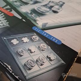 scacchi con scacchiere vetro 4 giochi da tavolo