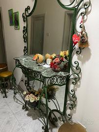 Specchiera in ferro battuto vintage