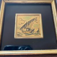 Miniatura Artistica GREGGIO in foglia d'oro