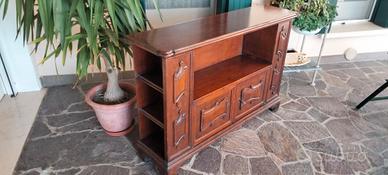 mobile antico consolle restaurata legno noce