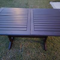 Tavolo da giardino+4 poltrone