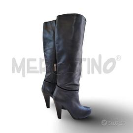 STIVALI DONNA LIUJO NERO TACCO SUOLA BORDEAUX