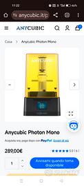 Anycubic photon mono stampante 3D reaina