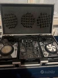 Consolle DJ Pioneer (2x CDJ-400 + Mixer DJM-400)