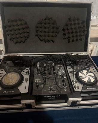Consolle DJ Pioneer (2x CDJ-400 + Mixer DJM-400)