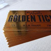 Golden Ticket Willy Wonka 10 pezzi Nuovi 