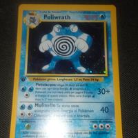Carta Pokemon Poliwrath prima edizione 