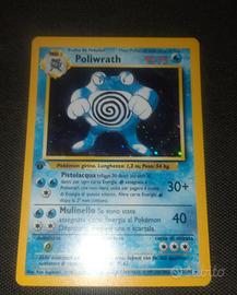 Carta Pokemon Poliwrath prima edizione 
