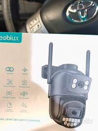 Telecamera Wi-Fi Esterno,Doppio Obiettivo 6MP,2.4/