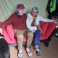 Divano letto con futon .