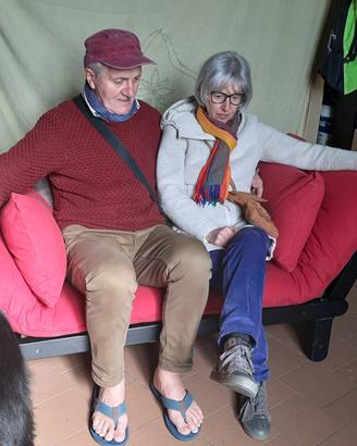 Divano letto con futon .