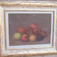 olio su tavola 30x40 frutta Mataresi Ferruccio