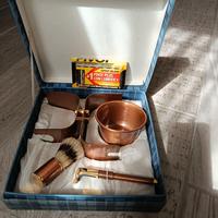 set da barba completo - pennello, rasoio e ciotola