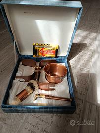 set da barba completo - pennello, rasoio e ciotola