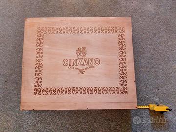 Cassetta vini liquori Cinzano vintage