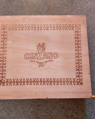 Cassetta vini liquori Cinzano vintage