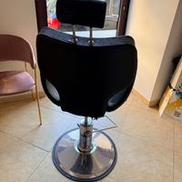 Poltrona trucco girevole con alzapersona a pedale