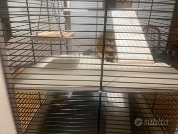 Gabbia criceti Ferplat di legno