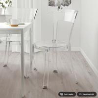 6 sedie Ikea STEIN trasparenti