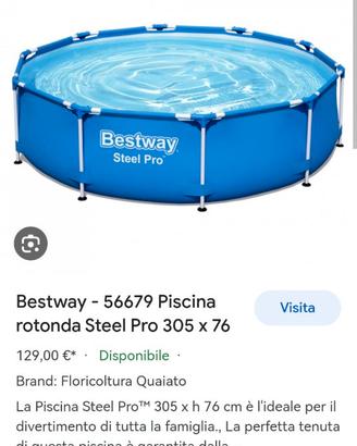 BESTWAY PISCINA STEEL PRO 305X76 CM