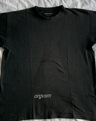 T-shirt nera ORGVSM, modello Black Rose, Tg. L