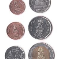 Thailandia 6 monete Baht-Satang non circolate