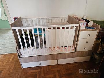 lettino con cassetti