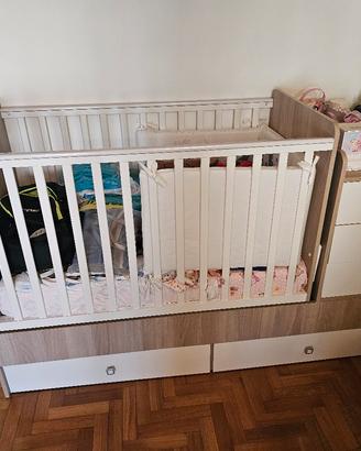 lettino con cassetti