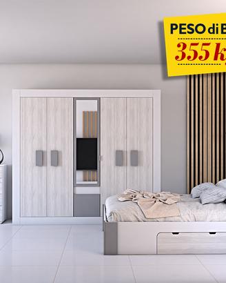 RICERCATA CON LETTO CON LUCI E 2 CASSETTI!