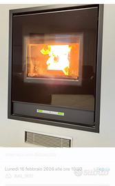 Termocamino pellet Edikamin modello idropellbox 15