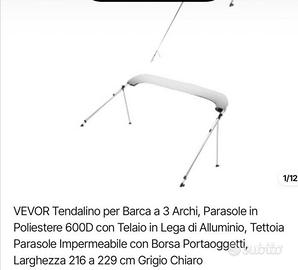 tendalino per barca gommone 