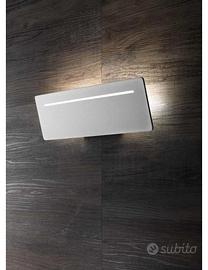 Sector applique LED rettangolare metallo bianco pe