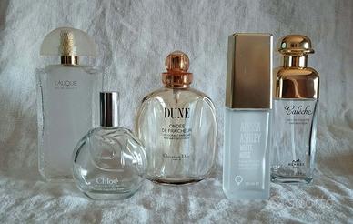 Collezione 5  fragranze vuote vintage lusso