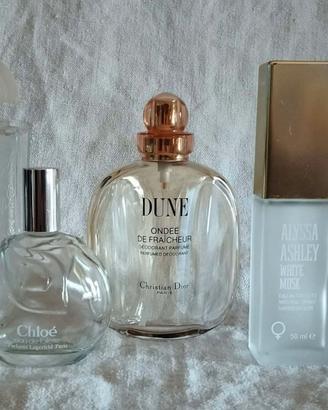 Collezione 5  fragranze vuote vintage lusso