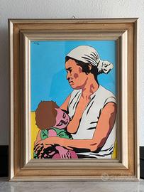 Quadro Tiziano Marcheselli - Pop Art "Maternità"