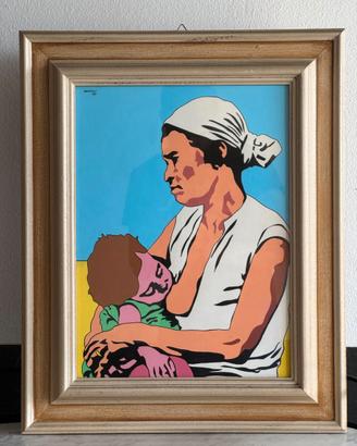 Quadro Tiziano Marcheselli - Pop Art "Maternità"