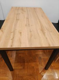 tavolo allungabile in legno  e ferro