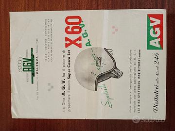 AGV  Casco Jet X60 – volantino 1958