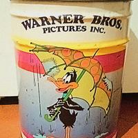 Pouf metallo vintage 30x25cm Warner Bros anni 90''