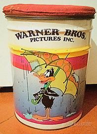 Pouf metallo vintage 30x25cm Warner Bros anni 90''
