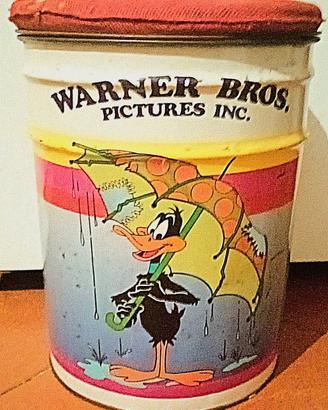Pouf metallo vintage 30x25cm Warner Bros anni 90''