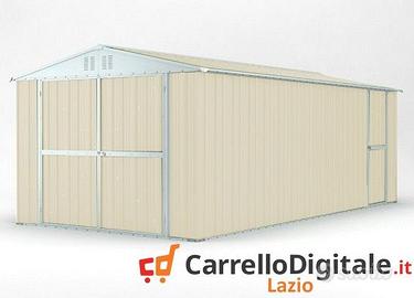 Box garage auto in Acciaio 327x611cm 19mq avorio