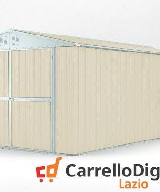 Box garage auto in Acciaio 327x611cm 19mq avorio