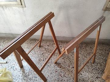 cavalletti di legno assortiti