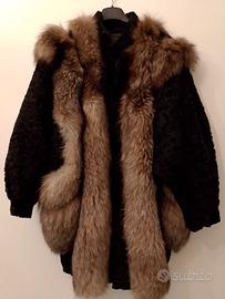 pelliccia volpe e astrakan